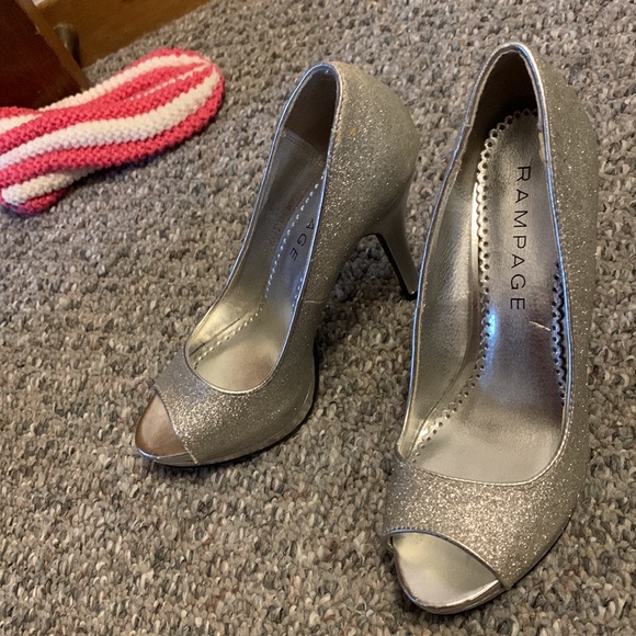 Rampage silver sparkle high heels - Picture 2 of 5